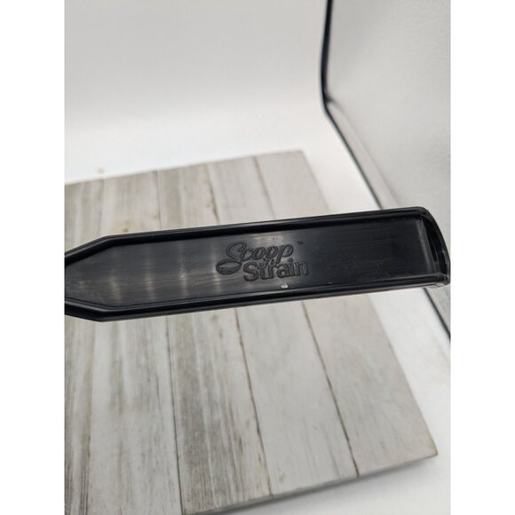 Scoop N Strain Black Kitchen Utensil For Cooking & Straining - Picture 6 of 7